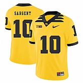 Iowa Hawkeyes 10 Mekhi Sargent Yellow College Football Jersey Dzhi,baseball caps,new era cap wholesale,wholesale hats